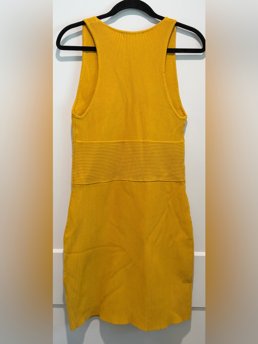 House of Harlow 1960 Mustard Knit Dress L Fall Family Photos Date Night - Picture 7 of 7